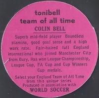 1970 Tonibell Team of All Time #NNO Colin Bell Back