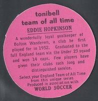 1970 Tonibell Team of All Time #NNO Eddie Hopkinson Back