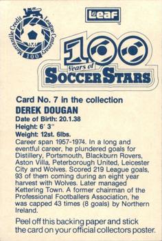 1988 Leaf - 100 Years of Soccer Stars #7 Derek Dougan Back