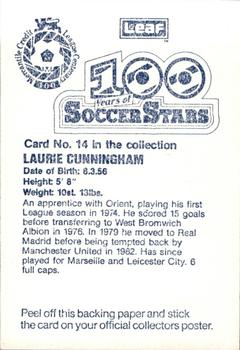 1988 Leaf - 100 Years of Soccer Stars #14 Laurie Cunningham Back