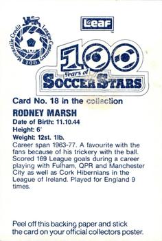 1988 Leaf - 100 Years of Soccer Stars #18 Rodney Marsh Back