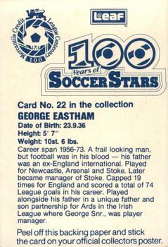 1988 Leaf - 100 Years of Soccer Stars #22 George Eastham Back