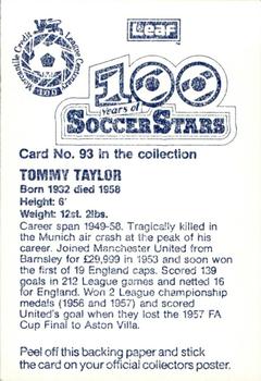 1988 Leaf - 100 Years of Soccer Stars #93 Tommy Taylor Back