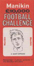 1969 J.R. Freeman Manikin Football Challenge #2 Gary Sprake Front