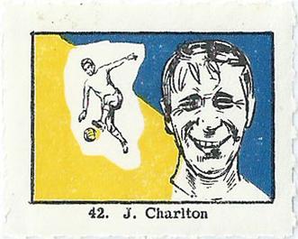 1971 BAB Century Series of Sticker Stamps Soccer Favourites #42 Jack Charlton Front