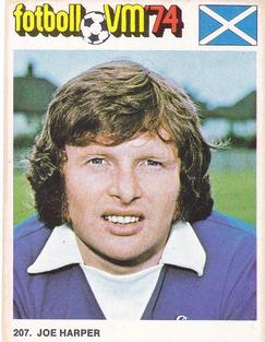 1974 Williams Förlags AB Fotboll VM #207 Joe Harper Front