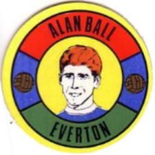 1970 BAB Footballers (Round Stickers) #NNO Alan Ball Front