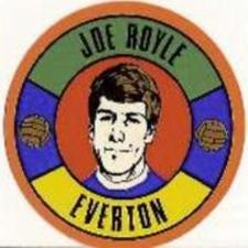1970 BAB Footballers (Round Stickers) #NNO Joe Royle Front