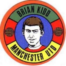 1970 BAB Footballers (Round Stickers) #NNO Brian Kidd Front