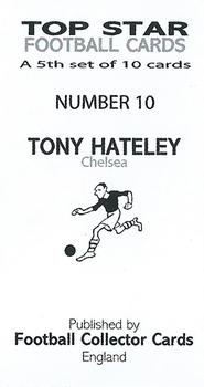 2010 Football Collector Cards Top Star Set 5 #10 Tony Hateley Back
