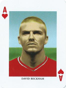 2000 Offason Football Playing Cards #A♥ David Beckham Front