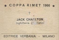 1966 Editrice Verbania Coppa Rimet 1966 Calcio Mondiale #7 Jack Charlton Back