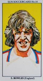 1978-79 The Sun Soccercards #14 Stan Bowles Front