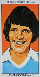 1978-79 The Sun Soccercards #27 Mike Channon Front