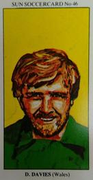 1978-79 The Sun Soccercards #46 Dai Davies Front