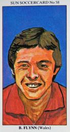 1978-79 The Sun Soccercards #58 Brian Flynn Front