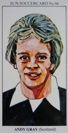 1978-79 The Sun Soccercards #66 Andy Gray Front