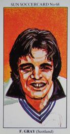 1978-79 The Sun Soccercards #68 Frank Gray Front
