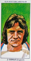 1978-79 The Sun Soccercards #69 John Gidman Front