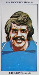 1978-79 The Sun Soccercards #81 Jim Holton Front