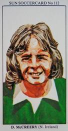 1978-79 The Sun Soccercards #112 David McCreery Front
