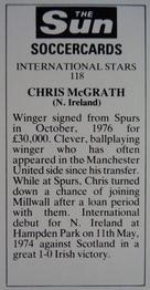 1978-79 The Sun Soccercards #118 Chris McGrath Back