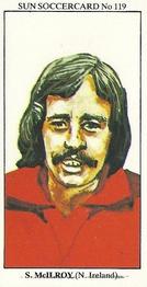 1978-79 The Sun Soccercards #119 Sammy McIlroy Front