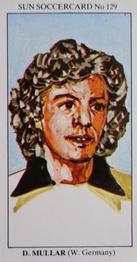 1978-79 The Sun Soccercards #129 Dieter Muller Front