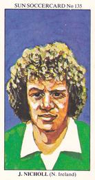 1978-79 The Sun Soccercards #135 Jimmy Nicholl Front