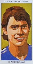 1978-79 The Sun Soccercards #143 Eric Pecout Front