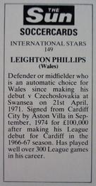 1978-79 The Sun Soccercards #149 Leighton Phillips Back