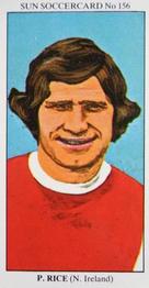 1978-79 The Sun Soccercards #156 Pat Rice Front