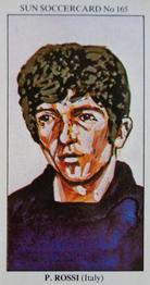 1978-79 The Sun Soccercards #165 Paolo Rossi Front