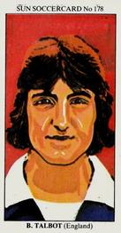 1978-79 The Sun Soccercards #178 Brian Talbot Front