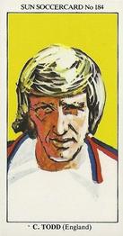 1978-79 The Sun Soccercards #184 Colin Todd Front