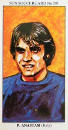 1978-79 The Sun Soccercards #205 Pietro Anastasi Front