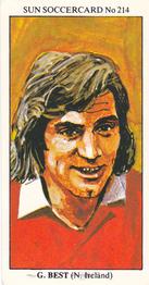 1978-79 The Sun Soccercards #214 George Best Front