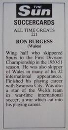 1978-79 The Sun Soccercards #221 Ron Burgess Back