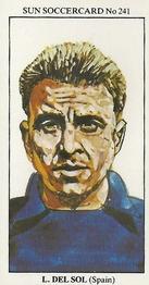 1978-79 The Sun Soccercards #241 Luis Del Sol Front