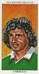 1978-79 The Sun Soccercards #258 Johnny Giles Front