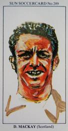 1978-79 The Sun Soccercards #289 Dave Mackay Front