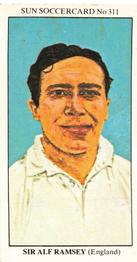 1978-79 The Sun Soccercards #311 Alf Ramsey Front