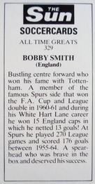 1978-79 The Sun Soccercards #329 Bobby Smith Back