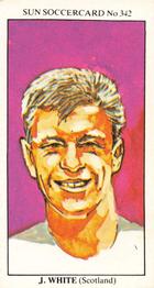 1978-79 The Sun Soccercards #342 John White Front