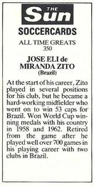 1978-79 The Sun Soccercards #350 Zito Back
