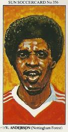 1978-79 The Sun Soccercards #356 Viv Anderson Front