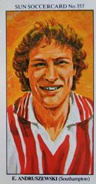 1978-79 The Sun Soccercards #357 Manny Andruszewski Front