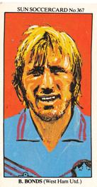 1978-79 The Sun Soccercards #367 Billy Bonds Front