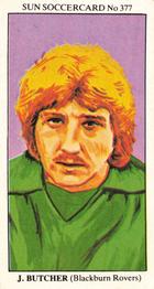 1978-79 The Sun Soccercards #377 John Butcher Front