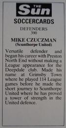1978-79 The Sun Soccercards #390 Mike Czuczman Back